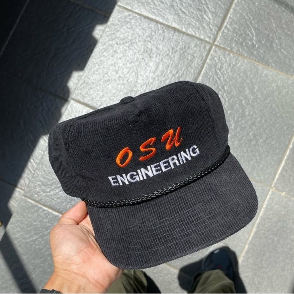 OSU Black Corduroy Cap
